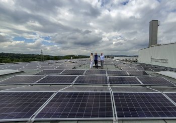 Photovoltaikanlage auf den Dächern der Firmengebäude von W.SCHILLIG