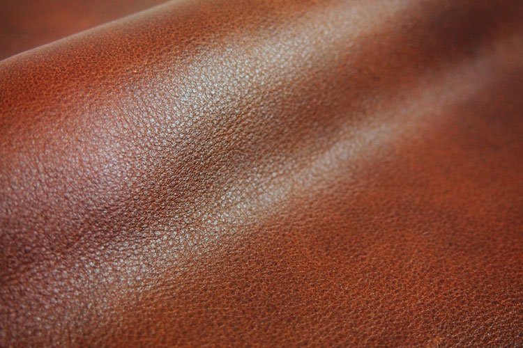 Natural aniline leather