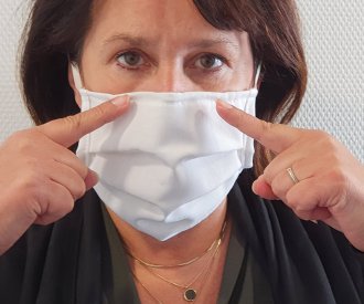 Mund- und Nasenmaskenproduktion