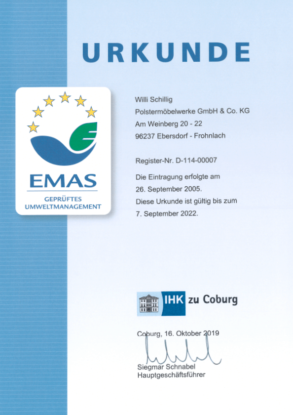 EMAS Urkunde 2022