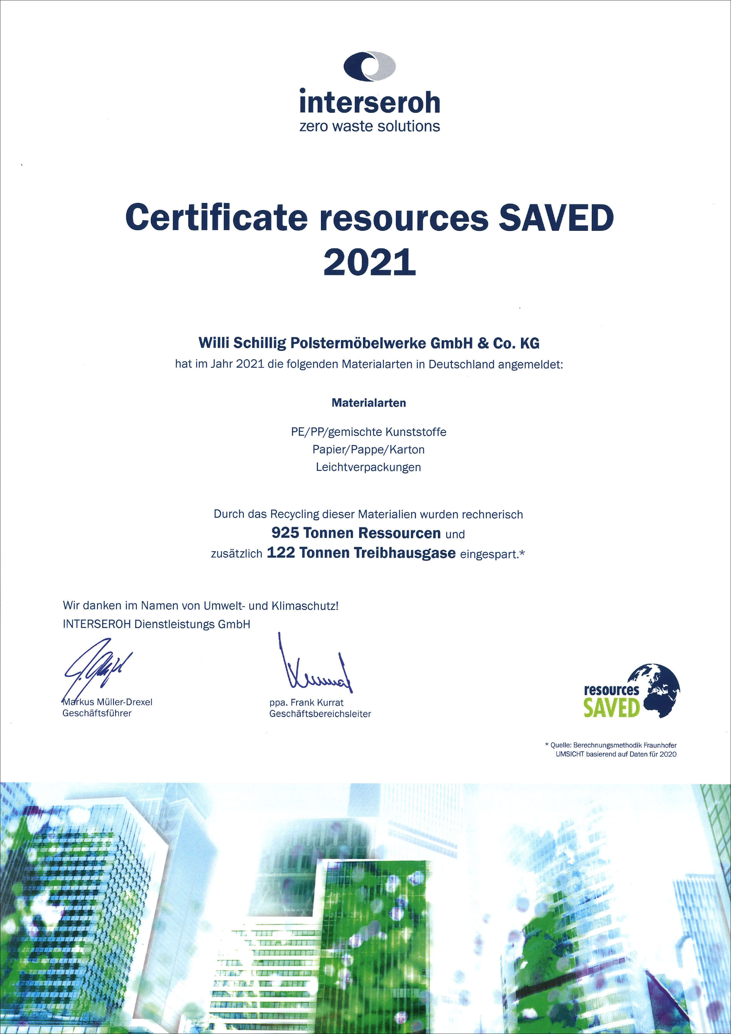 »resources SAVED« – Ressourcenschonung durch Recycling